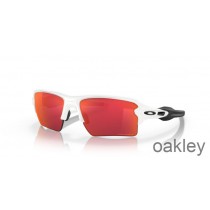 Oakley Flak 2.0 XL Prizm Field Lenses Polished White Frame Sunglasses