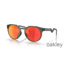 Oakley HSTN Prizm Ruby Lenses Matte Carbon Frame Sunglasses