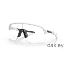 Oakley Sutro Lite Clear to Black Iridium Photochromic Lenses Matte White Frame Sunglasses
