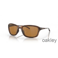 Oakley She's Unstoppable Tungsten Iridium Polarized Lenses Matte Brown Tortoise Frame Sunglasses