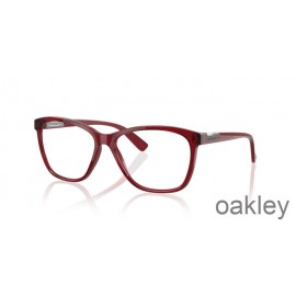 Oakley Alias Polished Translucent Brick Red Eyeglasses