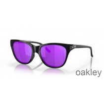 Ochelari de soare Oakley Hold Out Violet Iridium Polarizat Lens, Lustruit Negru Cadru