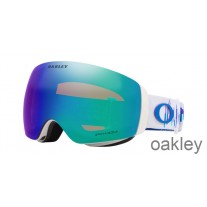Oakley Flight Deck M Mikaela Shiffrin Signature Series Snow Goggles White Prizm Snow Argon Iridium OO7064 4E 0