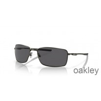 Oakley Square Wire Gri Polarize Lensler Karbon Çerçeve Güneş Gözlüğü