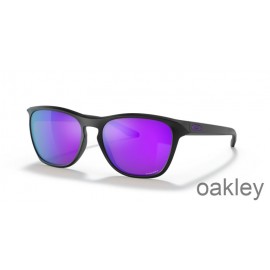 Sluneční brýle Oakley Manorburn Prizm Fialový čočky s matným černým rámem