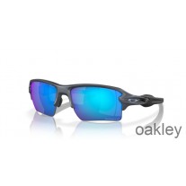 Oakley Flak 2.0 XL Prizm Safir Polariserad Linser Blå stålram Solglasögon
