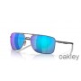 Oakley Gauge 8 Prizm Safir Polariserad Linser Matt Gunmetal Ram Solglasögon
