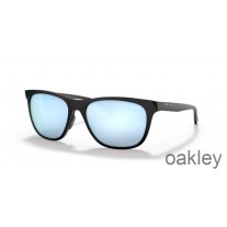 Occhiali da sole Oakley Leadline Prizm acque profonde con lenti polarizzate e montatura nera opaca