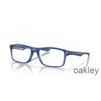 Occhiali da vista Oakley Plank 2.0 blu traslucido opaco