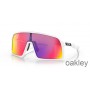 Occhiali da sole Oakley Sutro Prizm Road con montatura bianca opaca