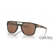 Óculos de sol Oakley Latch Beta Prizm Tungstênio com armação Olive Ink