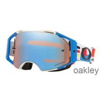 Oakley Airbrake MTB Beskyttelsesbriller Hvid Dropin Prizm MX Safir Iridium OO7107 15