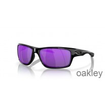 Oakley Canteen Violet Iridium Lionsaí Polaraithe Spéaclaí gréine Fráma Dubh Snasta