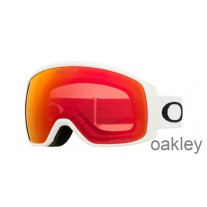 Snehové okuliare Oakley Flight Tracker M Matný Biely Prizm Sneh Torch Iridium OO7105 10