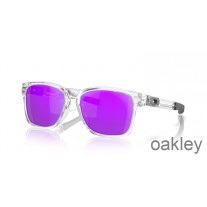Okulary przeciwsłoneczne Oakley Catalyst (Low Bridge Fit) Fioletowe irydowe soczewki, polerowane, przezroczyste oprawki