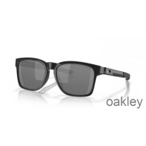 Gafas de sol Oakley Catalyst (ajuste de puente bajo) con lentes de iridio negro y montura negra pulida