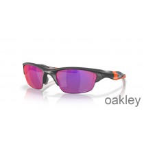 Oakley Half Jacket 2.0 (ajuste de puente bajo) Lentes Premio Road Gafas de sol con montura gris oscuro mate