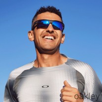 Lunettes de soleil Oakley BiSphaera Prisme Saphir, verres polarisés, monture camouflage gris mat