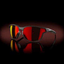 Lunettes de soleil Oakley Kaast Prisme Ruby Lentilles Mat Gris Smoke Cadre