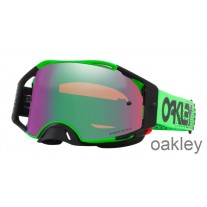 Lunettes Cross Oakley Airbrake Moto Vert Prisme MX Jade Iridium OO7046 D4 00