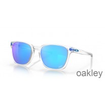 Lunettes de soleil Oakley Ojector Maverick Vinales Collection Prisme verres saphir monture transparente mate