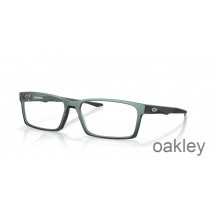 Lunettes de vue Oakley Overhead Mat Dark Argent/Bleu Colorshift