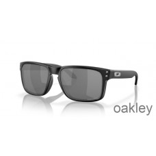 Lunettes de soleil Oakley Holbrook (Low Bridge Fit) Prisme verres noirs monture noire mate