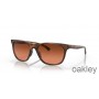 Lunettes de soleil Oakley Leadline Prisme marron verres dégradés monture écaille marron mat