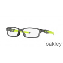 Oakley Crosslink (Low Bridge Fit) Polished Grey Smoke Eyeglasses