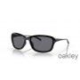 Oakley She's Unstoppable Grey Lenses Polished Black Frame Sunglasses