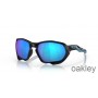 Oakley Plazma Prizm Sapphire Polarized Lenses Matte Black Frame Sunglasses