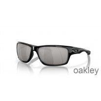 Oakley Canteen Chrome Iridium gepolariseerde lenzen Gepolijste zwarte frame zonnebril