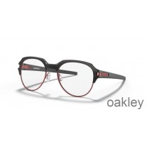 Oakley Stagebeam satijnzwart/baksteenrode bril