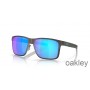 Oakley Holbrook Metal Prizm Saffier gepolariseerde lenzen mat gunmetal frame zonnebril