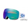 Oakley Flight Deck M Mikaela Shiffrin Signature Series Snø Beskyttelsesbriller Hvit Prizm Snø Argon Iridium OO7064 4E 0